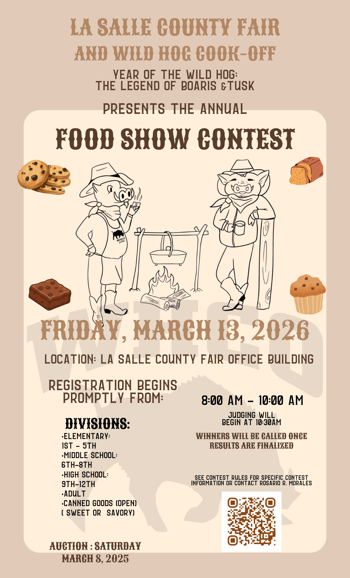 Food Show Contest - Friday, March 13, 2026